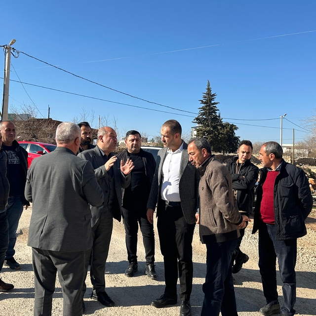 AK Parti Artuklu İlçe Başkanı Yavuz Çaltekin altyapı çalışmalarını inceledi