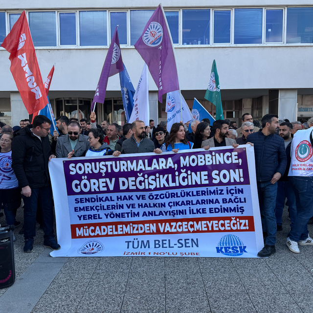 Tüm Bel-Sen'den İzmir Büyükşehir Belediyesine "soruşturma ve işten çıkarma"...