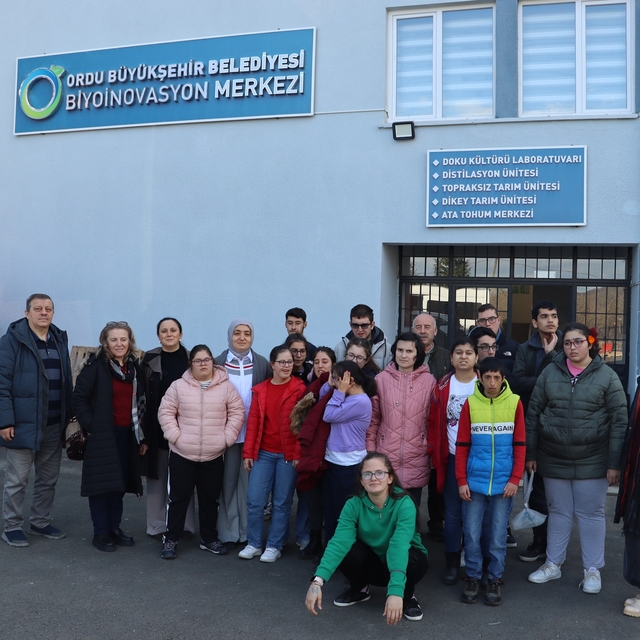 Ordu'da Biyoinovasyon Merkezinde özel öğrenciler ağırlandı