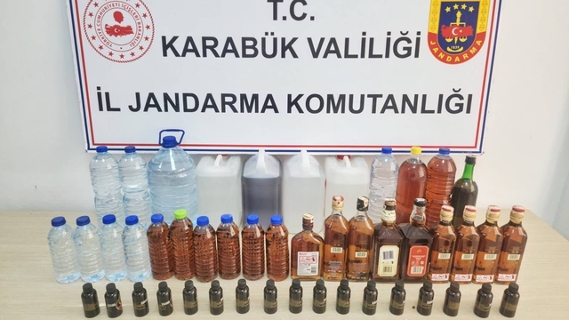 Karabük'te sahte içki operasyonunda 1 şüpheli gözaltına alındı