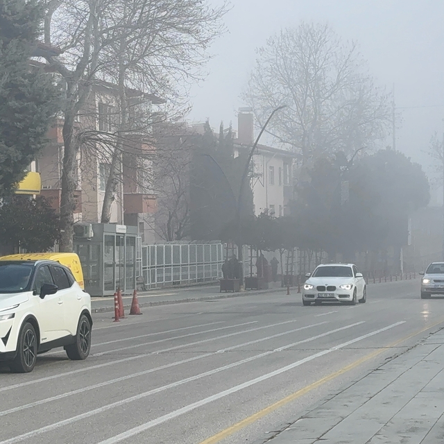 Isparta'da sis etkili oldu