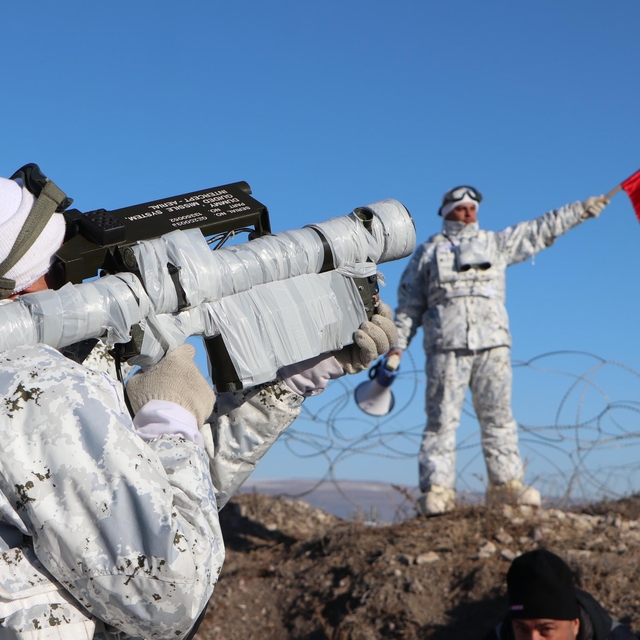 Kars'ta eksi 18 derecede 'Kış Tatbikatı-2025'