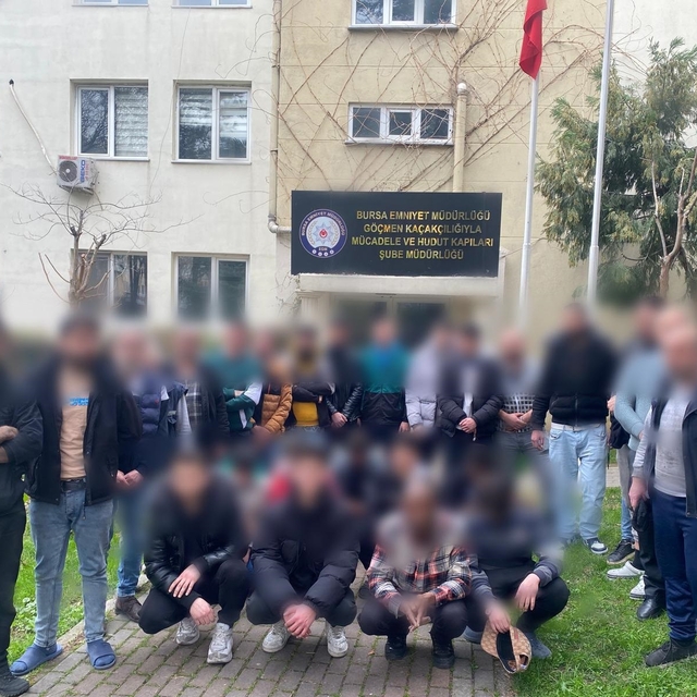 Bursa'da kaçak göçmenlere yer temin eden şüpheli tutuklandı