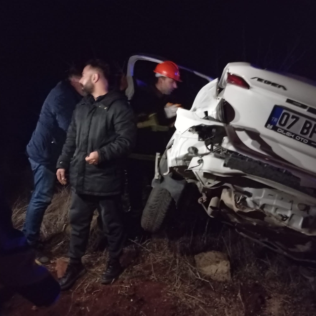 Mardin'de otomobil tarlaya uçtu; 5 yaralı