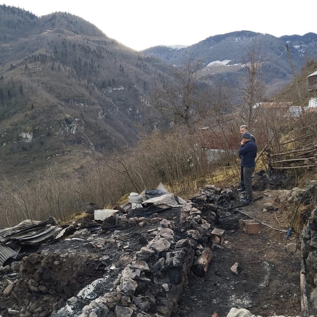 Ordu'da çıkan yangında bir ev kullanılmaz hale geldi