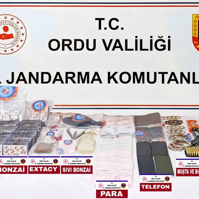 Ordu'da uyuşturucu operasyonunda yakalanan 5 şüpheli tutuklandı