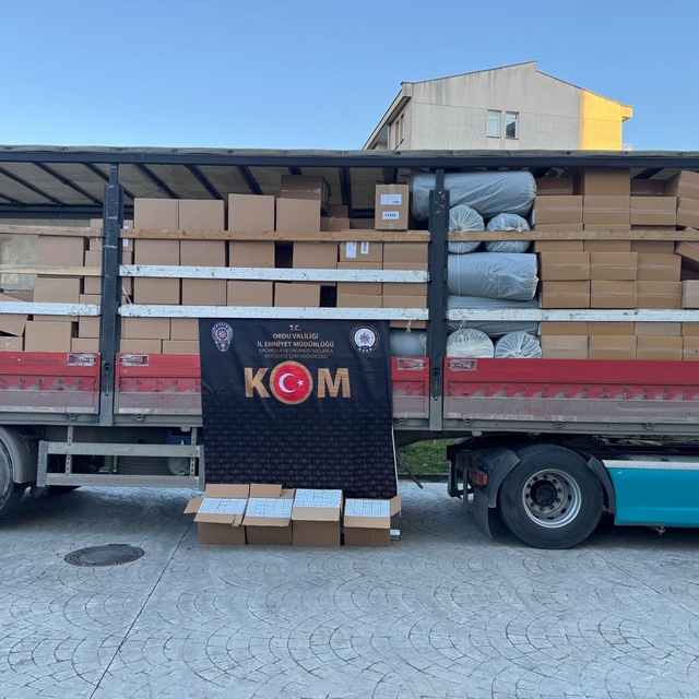 Ordu'da 5 milyon 560 bin makaron ele geçirildi