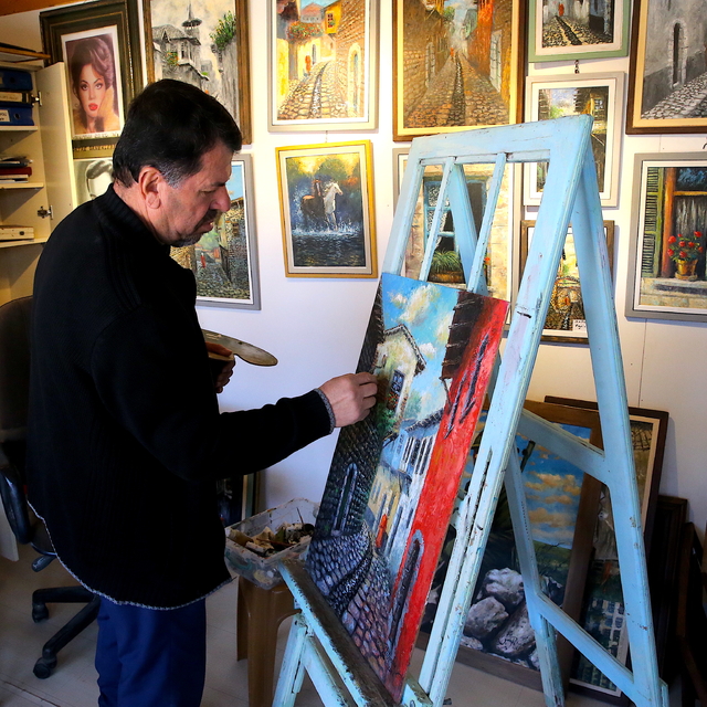 6 ŞUBAT DEPREMLERİNİN İKİNCİ YILI - Atölyesi yıkılan Hataylı ressam Kültür...