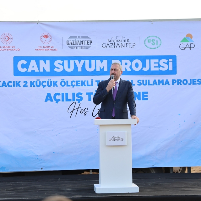 Oğuzeli'nde Cansuyum Projesi'nin 8 bin 450 metresi açıldı