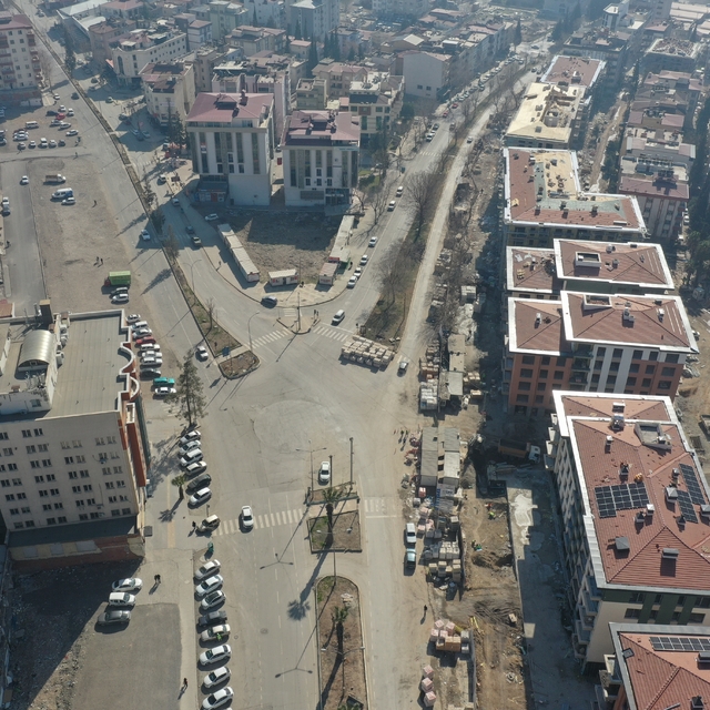 Üzerinden 2 yıl geçen depremlerin merkez üssü Kahramanmaraş havadan görüntü...