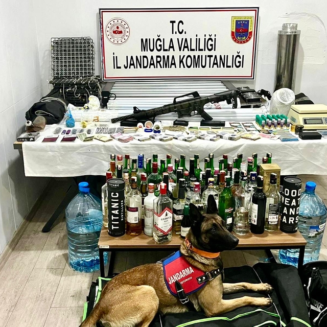 Muğla'da uyuşturucu ve sahte içki operasyonunda yakalanan kişi tutuklandı