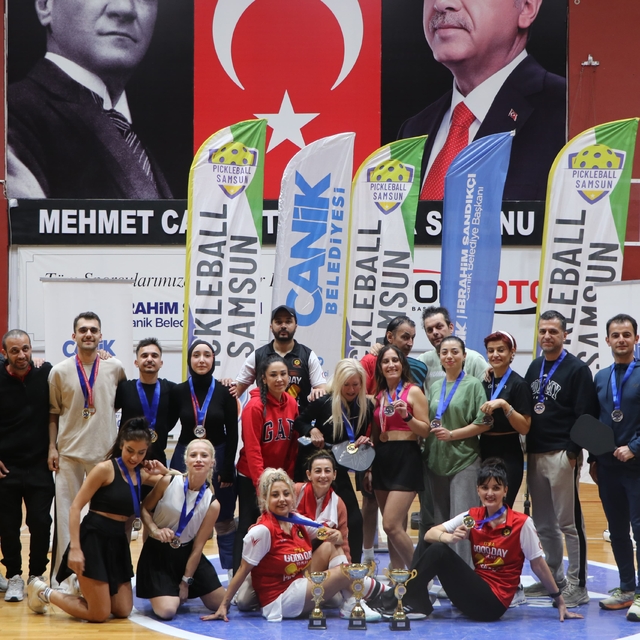 Samsun'da pickleball şampiyonası sona erdi