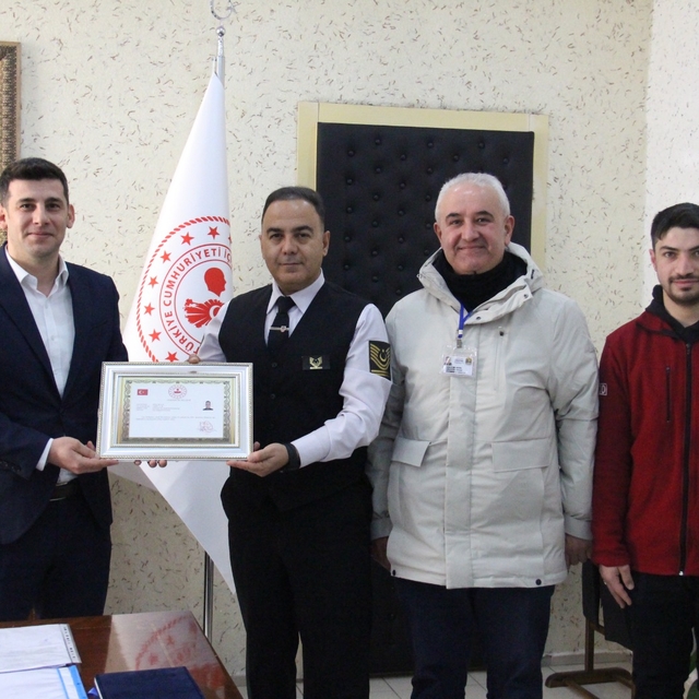 Yozgat'ta Çayıralan İlçe Jandarma Komutanı Aktan'a teşekkür belgesi verildi