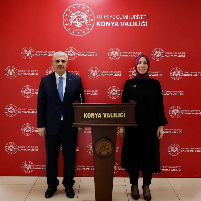 Gençlik ve Spor Bakan Yardımcısı Koçoğlu, Konya Valisi Akın'ı ziyaret etti