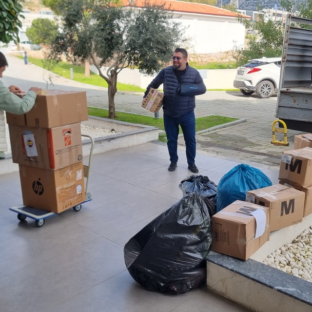 Bodrum'dan 6 Şubat depremlerinin ikinci yılında bölgeye ihtiyaç malzemesi g...