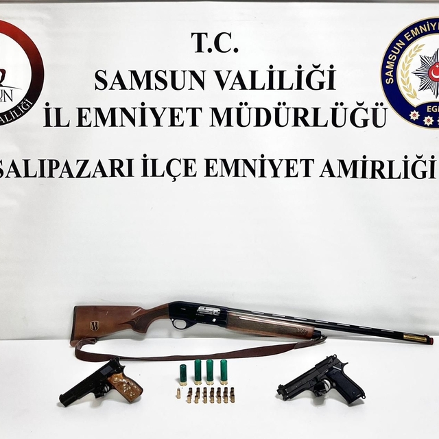 Salıpazarı ilçesinde havaya ateş açtıkları iddiasıyla 2 kişi hakkında işlem...