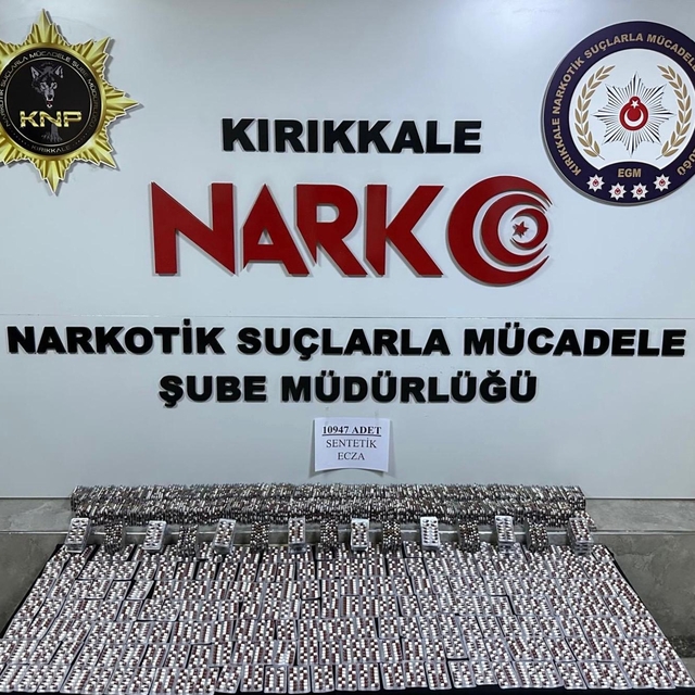 Kırıkkale'de uyuşturucu operasyonunda 3 şüpheli yakalandı