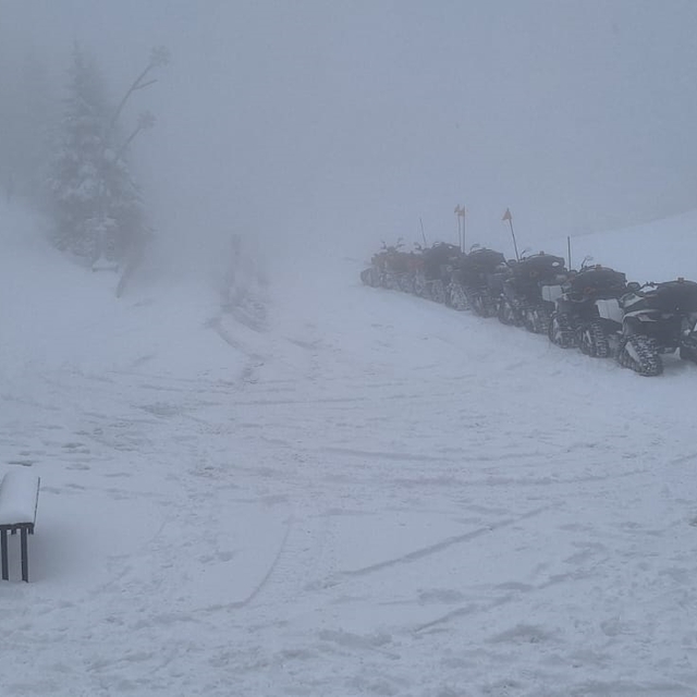 Kartepe'de kar yağışı