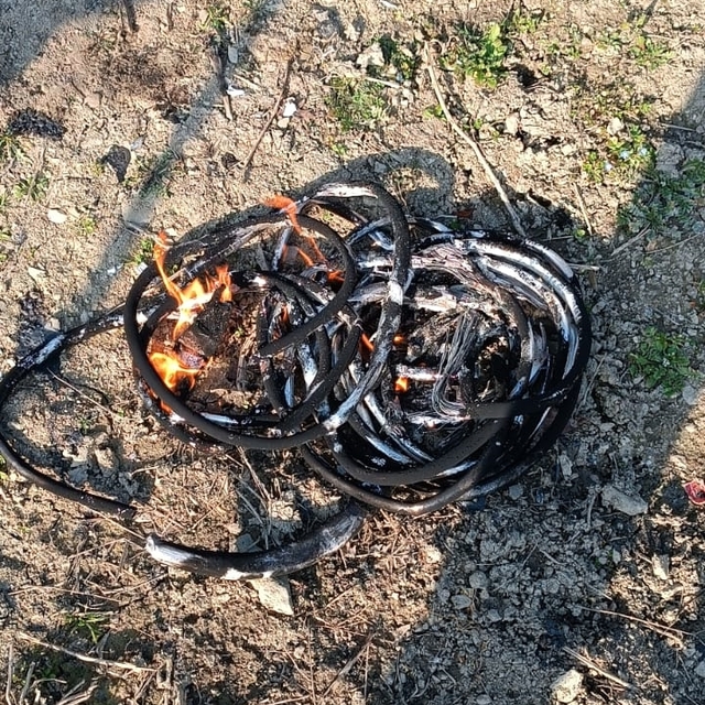 Dikmen'de kablo hırsızlığı iddiasıyla bir kişi yakalandı