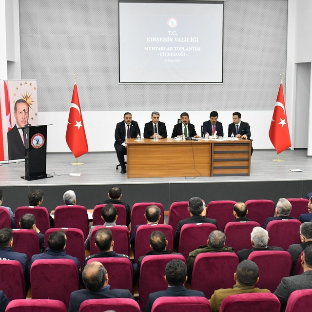 Kırşehir'de merkez ve altı ilçede muhtarlar toplantısı tamamlandı