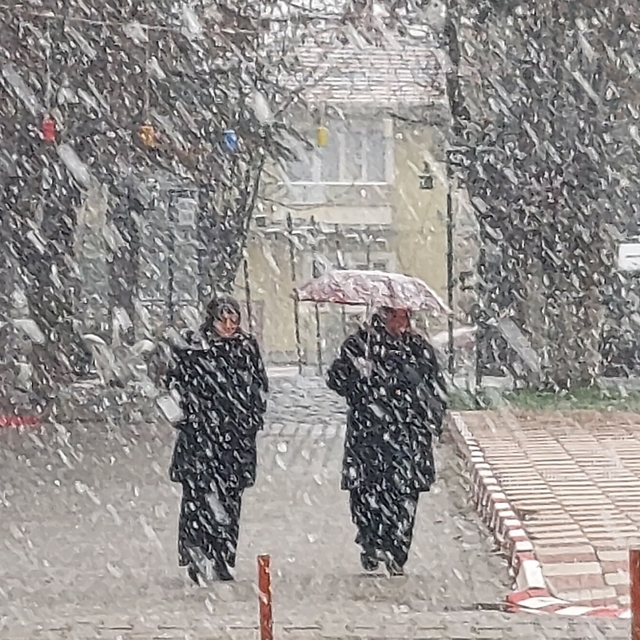 Amasya'da kar etkili oluyor