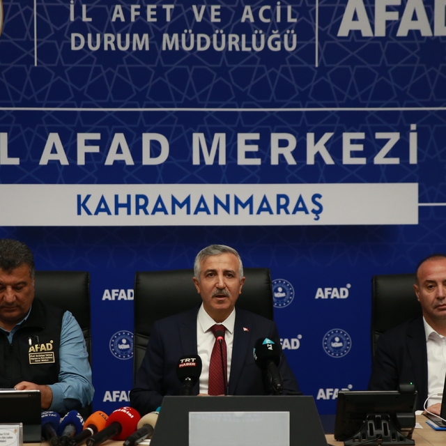 Kahramanmaraş'ta ulusal ve uluslararası medya mensupları depremle ilgili bi...