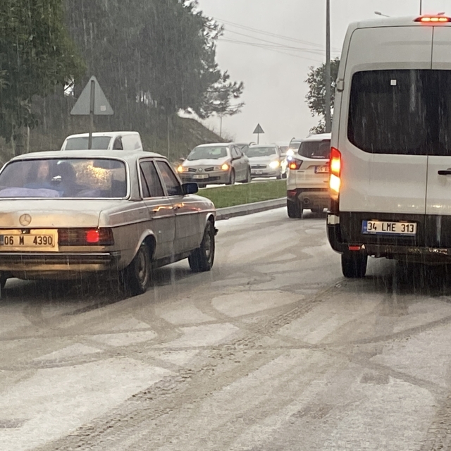 Samsun'da kar yağışı