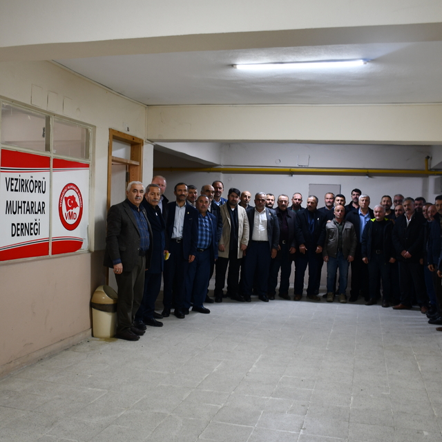 Vezirköprü Muhtarlar Derneği Başkanlığına Gülami Sağlam seçildi