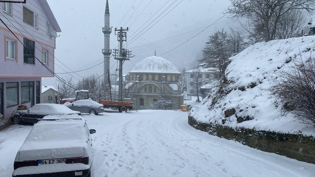 Sakarya ve çevre illerin yüksek kesimlerinde kar etkili oldu