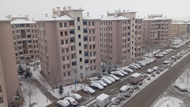 Karaman'da kar etkili oldu