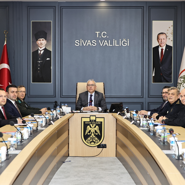 Sivas'ta asayiş bilgilendirme toplantısı yapıldı