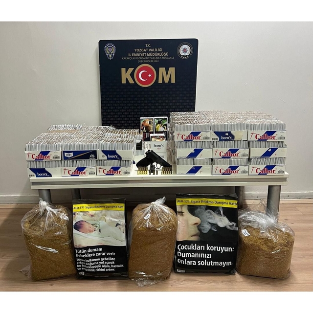 Yozgat'ta 27 bin 260 makaron ele geçirildi