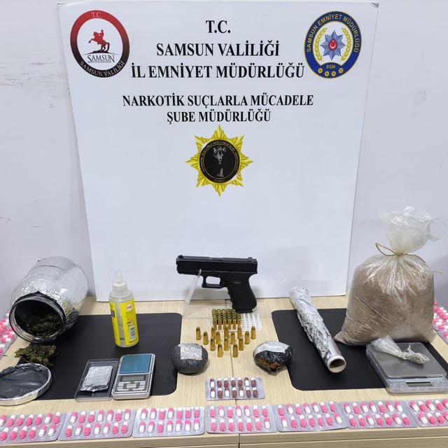 Samsun'da uyuşturucu operasyonunda 1 kişi yakalandı