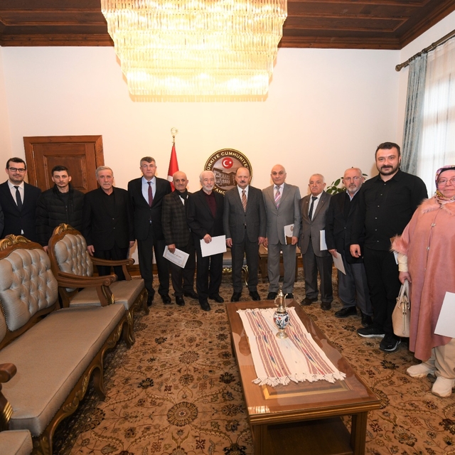 Kastamonu'da SYDV Mütevelli Heyetinde görev yapan üyelere teşekkür belgesi...