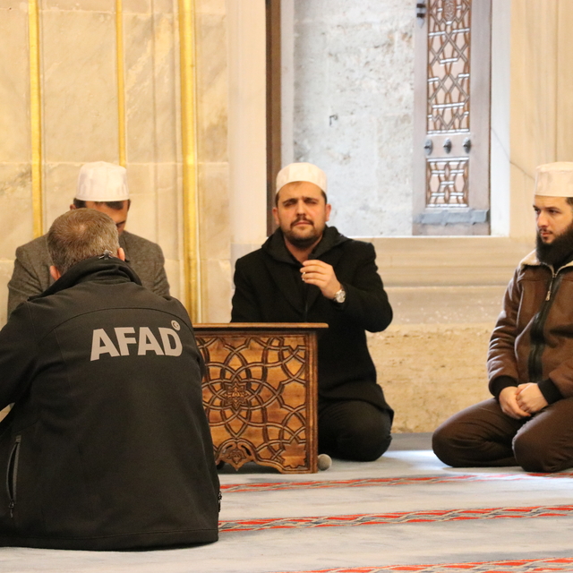 Amasya'da 6 Şubat depremlerinin yıl dönümünde mevlit okutuldu