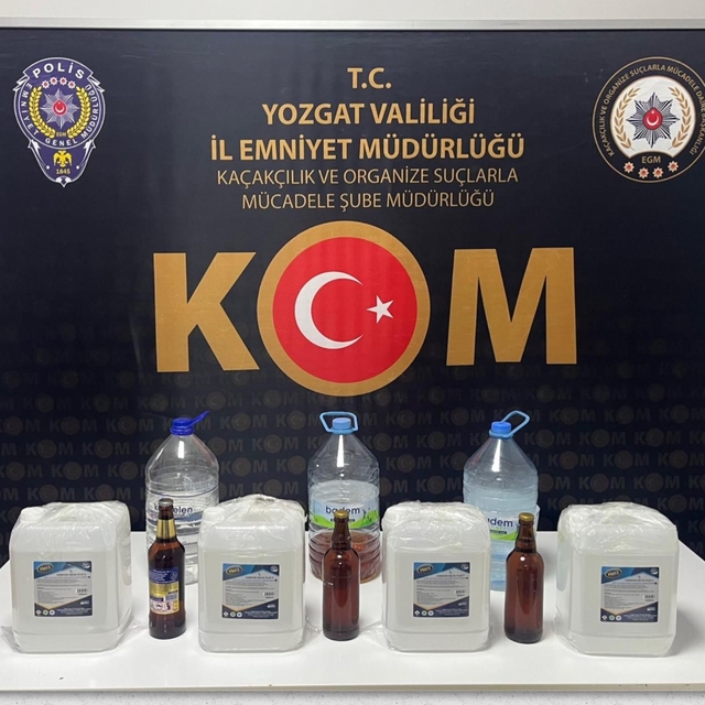 Yozgat'ta sahte alkol operasyonunda 1 şüpheli gözaltına alındı