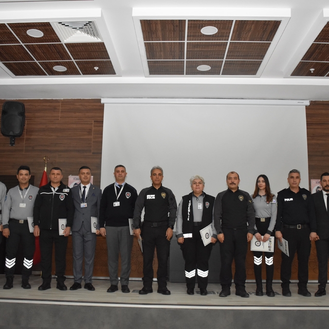 Kırşehir'de KAAN projesi kapsamında başarılı özel güvenlik görevlileri ödül...