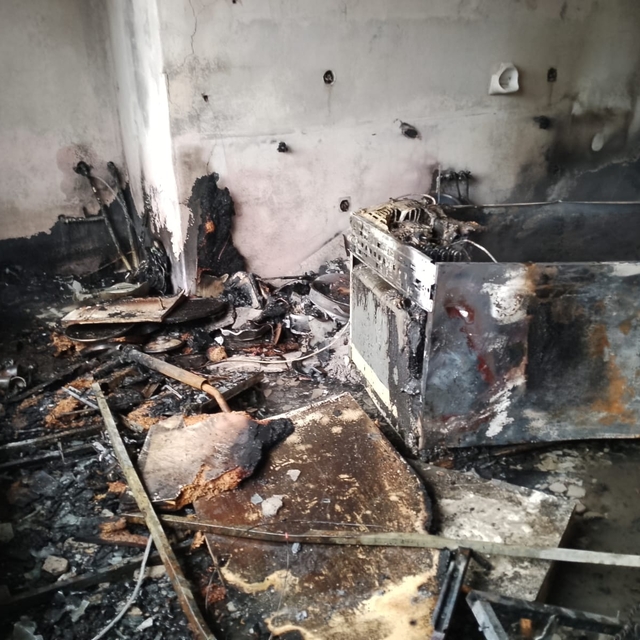 Rize'de evinde yangın çıkan kişi hayatını kaybetti