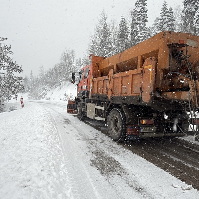 Bartın'da zirvede kar güzelliği