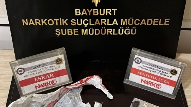 Bayburt'ta uyuşturucu madde ele geçirildi