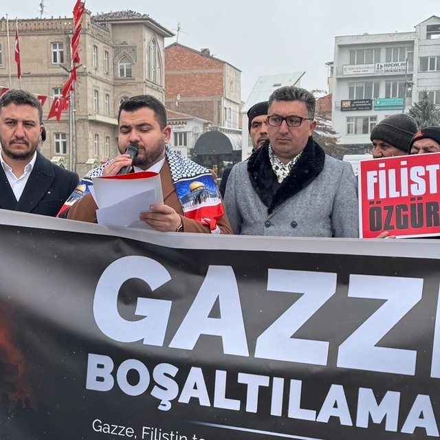 Konya ve Aksaray'da ABD Başkanı Trump'ın Gazze planına tepki