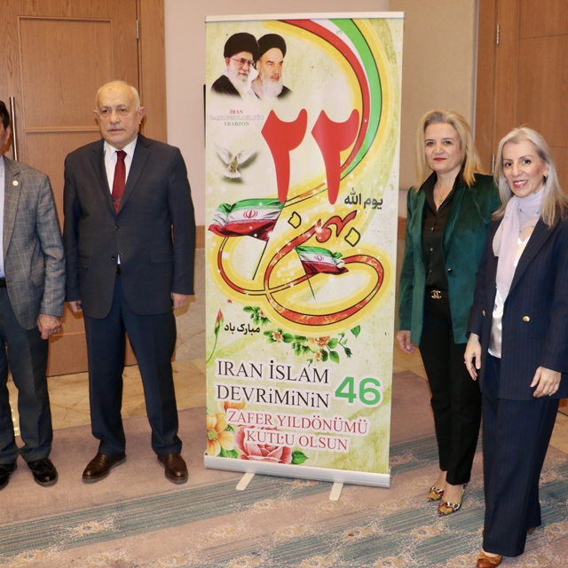 Trabzon'da "İran İslam Devrimi 46. yıl dönümü" resepsiyonu düzenlendi