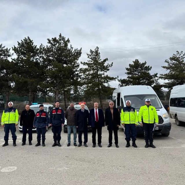 Dodurga'da servis araçları denetlendi
