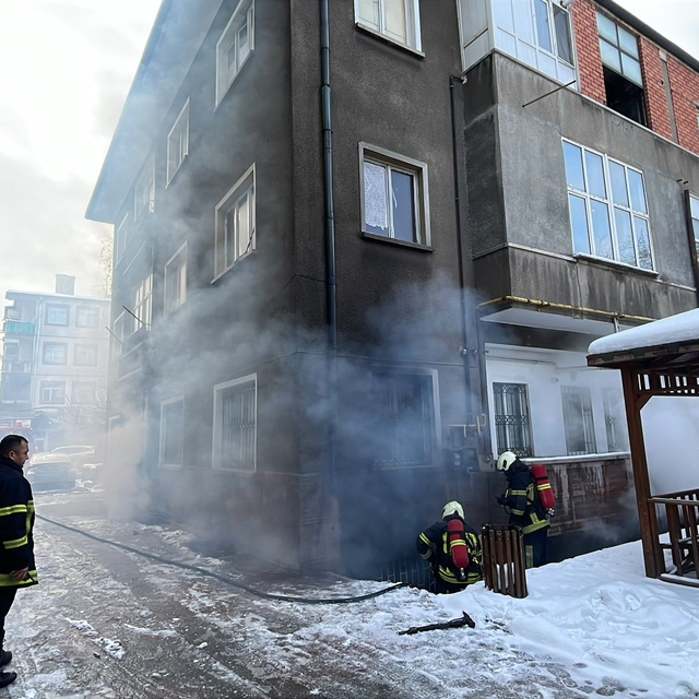 Kayseri'de bodurm katta çıkan yangın söndürüldü