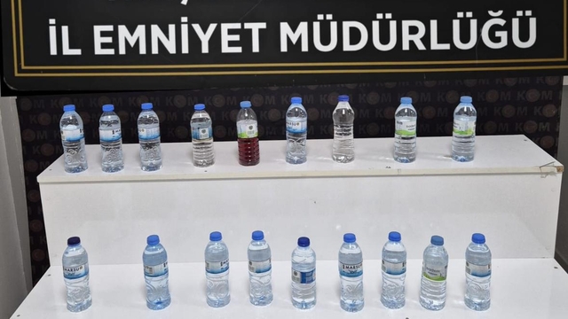 Kırşehir'de 24 litre sahte içki ve 10 litre etil alkol ele geçirildi