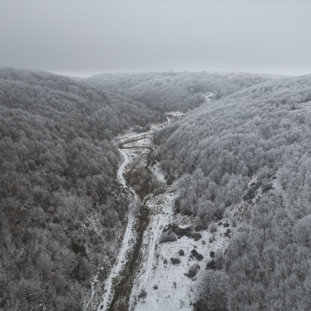 Tekirdağ'ın yüksek kesimlerinde kar etkisini artırdı