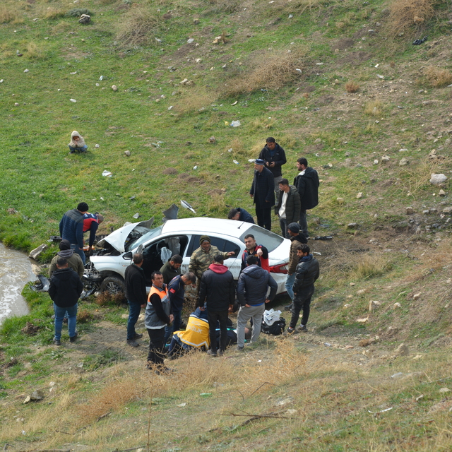 Adıyaman'da devrilen otomobilin sürücüsü yaralandı