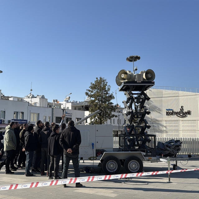 Bodrum'da kıyı bölgesine "mobil siren sistemi" konuşlandırıldı