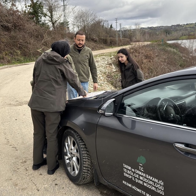 Sinop'ta yasa dışı gece avcılığı yapan 10 kişiye para cezası uygulandı