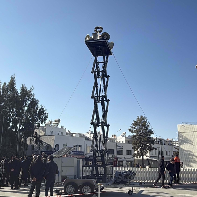 Bodrum'a mobil siren sistemi kuruldu